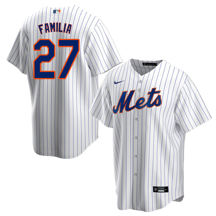 Nike Men #27 Jeurys Familia New York Mets Baseball Jerseys Sale-White